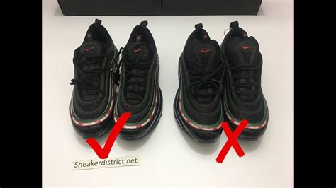 real vs fake undefeated x nike air max 97s|air max 97 collabs.